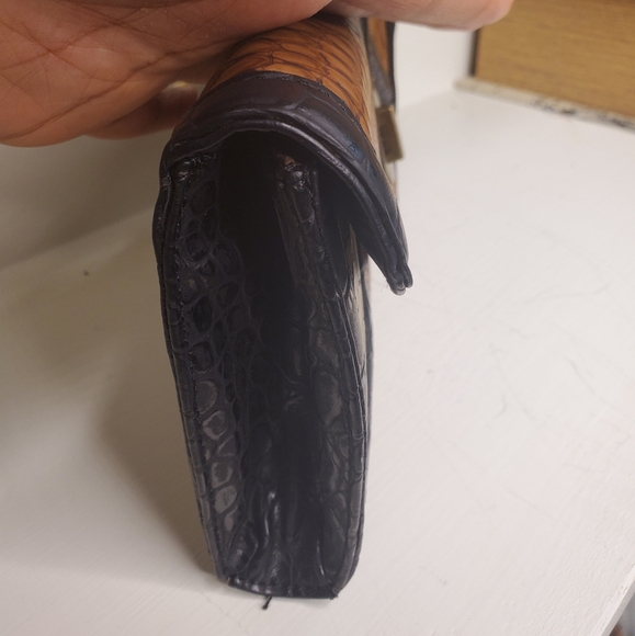 Sondra Roberts Faux Alligator Skin Clutch - Picture 3 of 6